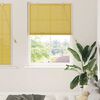 vidaXL Roller Blind with Curtains Manual Yellow 110 x 160 cm Bamboo