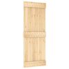 vidaXL Sliding Door with Hardware Set 80x210 cm Solid Wood Pine