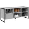 vidaXL Shoe Cabinet Grey Sonoma 100 x 35 x 44 cm Engineered Wood