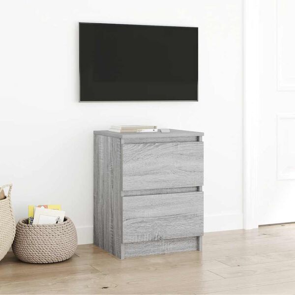 vidaXL TV Cabinet Grey Sonoma 40x35x54 cm Engineered Wood