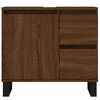 vidaXL Bathroom Cabinet Brown Oak 65x33x60 cm Engineered Wood