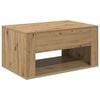 vidaXL Coffee Table Artisan Oak 80 x 50 x 40 cm Engineered Wood