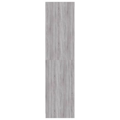 vidaXL Wardrobe Grey Sonoma 100x50x200 cm Engineered Wood