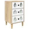 vidaXL Bedside Cabinet HANAU Sonoma Oak 36 x 33 x 60 cm
