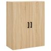 vidaXL Highboard Sonoma Oak 69.5x34x180 cm Engineered Wood