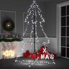 vidaXL Christmas Cone Tree 240 LEDs Indoor and Outdoor 118x180 cm