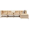 vidaXL 5 Piece Garden Sofa Set Solid Wood Pine
