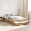 vidaXL Storage Bed Frame Artisan Oak 120 cm Engineered Wood