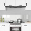 vidaXL Kitchen Backsplash 2 pcs Transparent 80 x 40 cm Tempered Glass