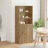 vidaXL Highboard Artisan Oak 80 x 42.5 x 185 cm Engineered Wood