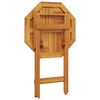 vidaXL Folding Garden Table Ø60x75 cm Solid Wood Acacia