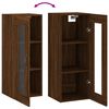 vidaXL Wall Mounted Cabinet Brown Oak 34.5x34x90 cm
