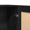 vidaXL Book Cabinet Black Oak 82.5 x 30.5 x 80 cm Engineered Wood