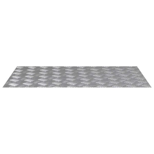 vidaXL Stair Tread Rectangular 4 pcs Silver 80 x 50 cm Aluminium