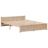 vidaXL Bed Frame without Mattress 150x200 cm King Size Solid Wood Pine