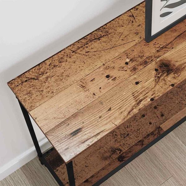 vidaXL Console Table Old wood 101 x 30.5 x 75 cm Engineered wood