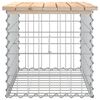 vidaXL Garden Bench Gabion Design 63x44x42 cm Solid Wood Pine