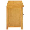 vidaXL TV Cabinet 120x35x48 cm Solid Oak Wood