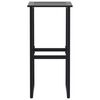 vidaXL Bar Stools 2 pcs Black 38x38x80 cm Powder-coated Steel