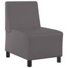 vidaXL Modular Sofa Unit Armless Grey 55 x 74 x 82 cm Faux Leather