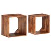 vidaXL Nesting Tables 2 pcs Solid Wood