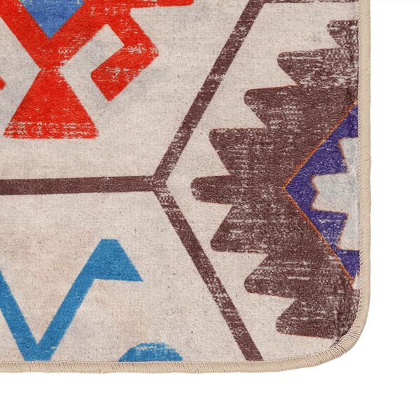 vidaXL Rug Washable Multicolour 190x300 cm Anti Slip
