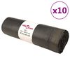 vidaXL Bin Bags with Drawstrings 250 pcs Black 120 L