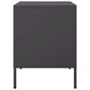 vidaXL Bedside Cabinets 2 pcs Black 36x39x50.5 cm Steel