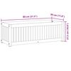 vidaXL Garden Planter 80x30x27.5 cm Solid Wood Acacia and Steel
