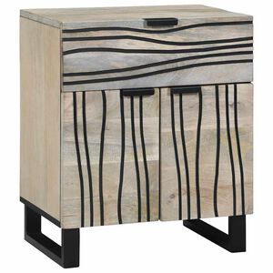 vidaXL Bedside Cabinet White 50 x 33 x 60 cm Engineered Wood