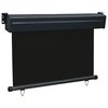 vidaXL Balcony Side Awning 85x250 cm Black