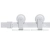 vidaXL Sliding Door Hardware Kit 183 cm Steel White