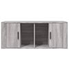 vidaXL TV Cabinet Grey Sonoma 100x35x40 cm Engineered Wood