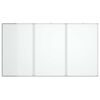 vidaXL Magnetic Whiteboard Foldable 150x100x1.7 cm Aluminium