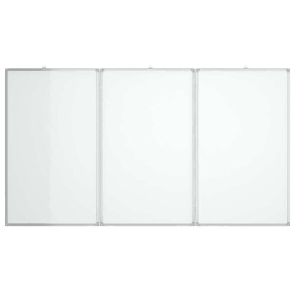 vidaXL Magnetic Whiteboard Foldable 150x100x1.7 cm Aluminium