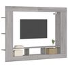 vidaXL TV Cabinet Grey Sonoma 152x22x113 cm Engineered Wood