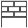 vidaXL Bed Headboard Grey 96x4x100 cm Solid Wood Pine