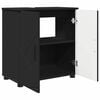 vidaXL Bathroom Cabinet Black 61 x 35 x 64 cm Engineered wood & Metal