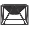 vidaXL Fire Pit Black 50 x 50 x 35 cm Steel