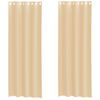 vidaXL Voile Curtains with Grommets 2 pcs Sand