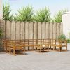 vidaXL Outdoor Sofa Set 11 pcs Natural Solid Acacia Wood