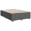 vidaXL Bed Frame without Mattress Dark Grey Double Fabric