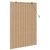 vidaXL Roller Blind with Curtains Manual Nature 110 x 160 cm Bamboo