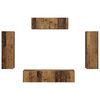 vidaXL TV Cabinet 5 pcs Old Wood