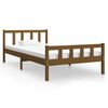 vidaXL Bed Frame without Mattress Honey Brown Solid Wood 100x200 cm