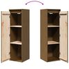 vidaXL Wall Cabinet Honey Brown 30x30x100 cm Solid Pinewood