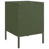 vidaXL Bedside Cabinets 2 pcs Olive Green 36x39x50.5 cm Steel