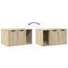 vidaXL Cat Litter Box Enclosure Sonoma Oak 80x50x45 cm Engineered Wood