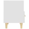 vidaXL Bedside Cabinet White 40x35x47 cm