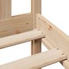 vidaXL Bookcase Bed without Mattress 120x190 cm Small Double Solid Wood Pine